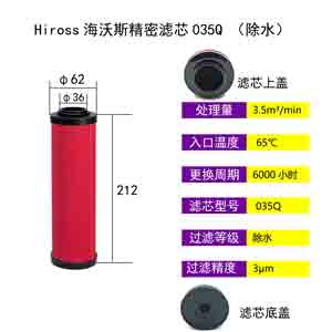 精密滤芯035Q尺寸参数