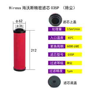 精密滤芯035P尺寸参数