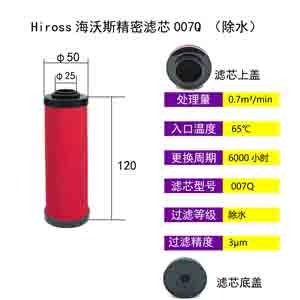 精密滤芯007Q尺寸参数
