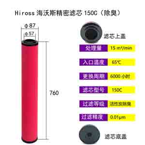 精密滤芯150C尺寸参数