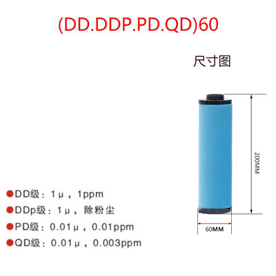 精密滤芯DD60 DDP60 PD60 QD60尺寸参数