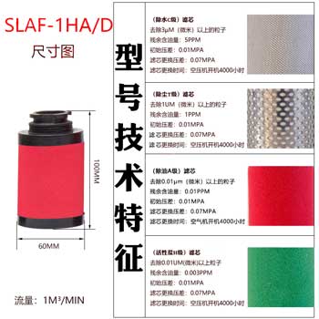 滤芯SLAF-1HA/D尺寸参数