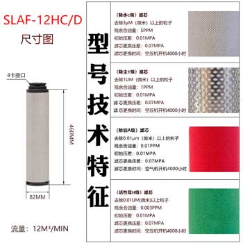 滤芯SLAF-12HC/D尺寸参数
