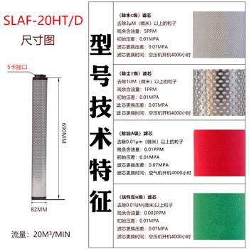滤芯SLAF-20HT/D尺寸参数