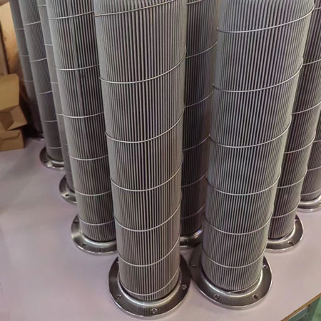法兰接口不锈钢烧结网烧结毡滤芯
